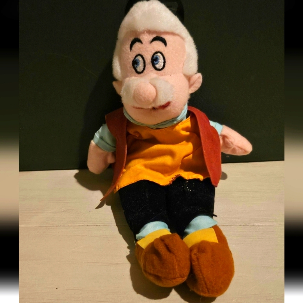 Disney Gepetto Plush, Small, GUC, vintage
